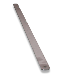 Flat steel SST with drill hole for tiltable trough